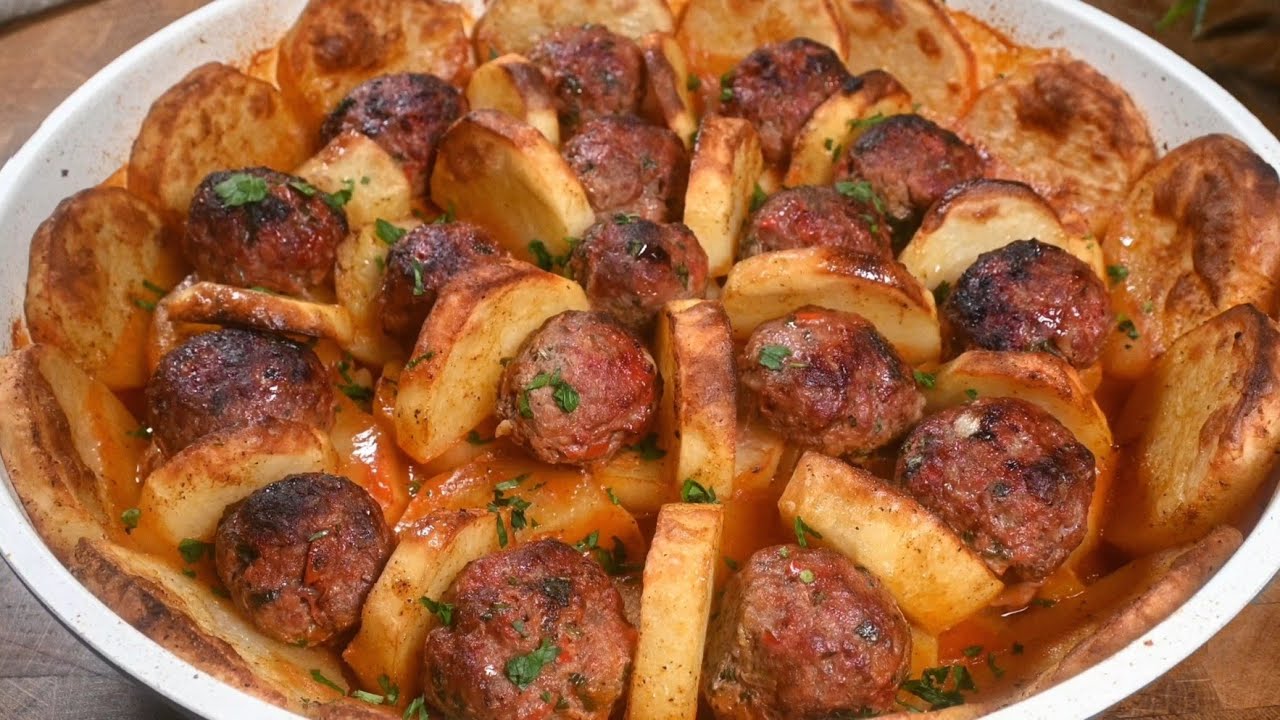 طبخ الذ كفته بالبطاطس