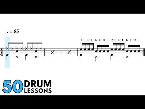 Lesson 19: Fills With Foot Patterns | 50 Drum Lessons for Beginners