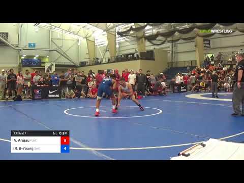 2018 UWW Cadet And U23 Nationals/U23 Freestyle 61 RR Rnd 1 - Vitali Arujau (FLWCP) Vs. Roman Bravo