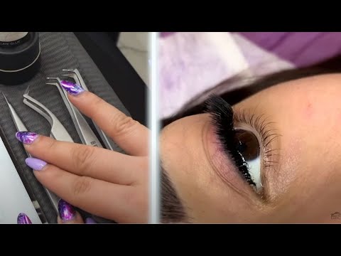 EFECTO EYELINER  en Extensiones de Pestañas 😍(clase completa) #BeautyLash