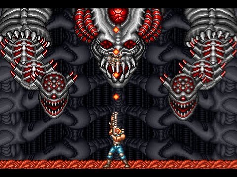 Contra III - The Alien Wars [Hard] Stage 6 {Final Stage} (NO DEATH/Machine Gun Only/No Bombs)