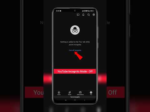 YouTube Incognito Mode Kaise Off Kare | How To Turn Off Youtube Incognito Mode #techfrack #shorts
