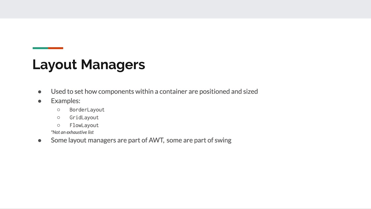 Part 5 | Layout Managers and the contentPane | Java GUI Tutorial