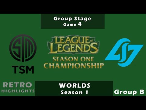 TSM vs CLG | RETRO Highlights | LoL Season 1 World Championship | Group Stage Group B Game 4