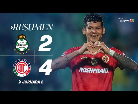 Santos Laguna 2-4 Toluca