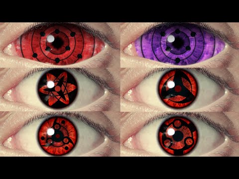All Naruto Shippuden Real Life Anime Sharingan Eyes from Uchiha Clan Sharingan, Mangekyou, Rinnegan