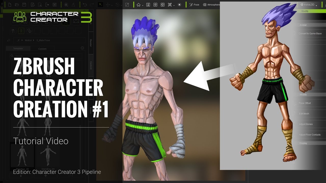 ZBrush Character Creation - Shape Design 