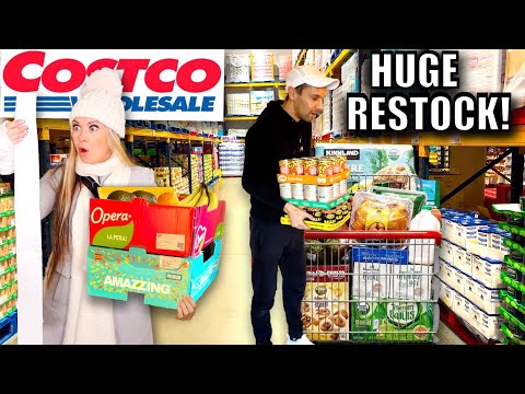 HUGE COSTCO NEW YEAR FOOD RESTOCK! Fantastic new finds!