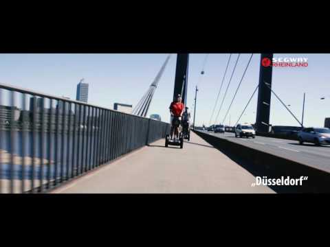 SEGWAY-Tour durch die Landeshauptstadt Düsseldorf // Zwei Stunden Tour mit SEGWAY-Rheinland entlang der Rheinpromenaden von Düsseldorf. Weitere Informationen unter: http://www.segwaypoint-haan-rheinland.de