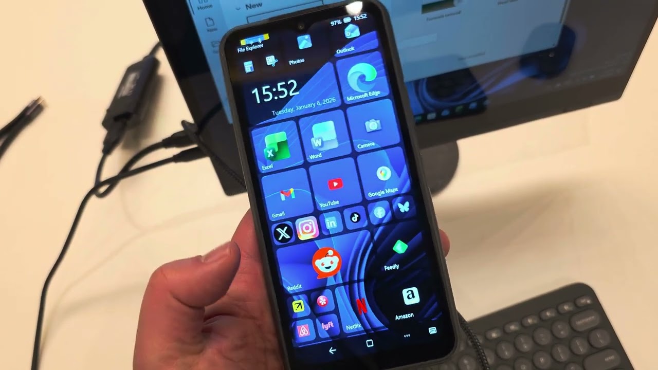 NexPhone Start Screen Windows 11 - YouTube