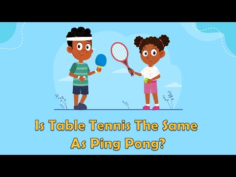 Is Table Tennis The Same As Ping Pong? - Sports Facts - Fun Facts For Kids - Table Tennis Facts