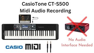 Video thumbnail for Using Casiotone CT-S500 for MIDI and Audio Recording by Royalsoft