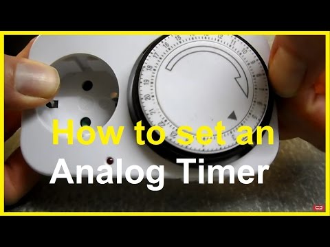 How to set an Analog Timer -  use Time controlled plugs - switch Analog Timer