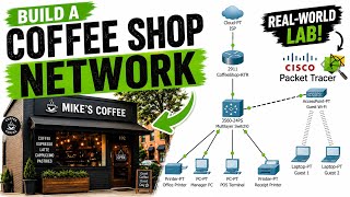 Build a Coffee Shop Network in Cisco Packet Tracer (Step-by-Step)