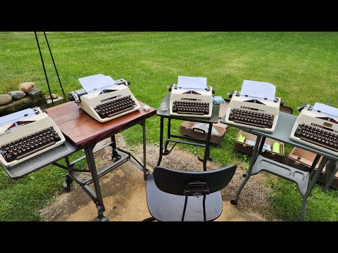 Facit 1620 Typewriters with different typefaces