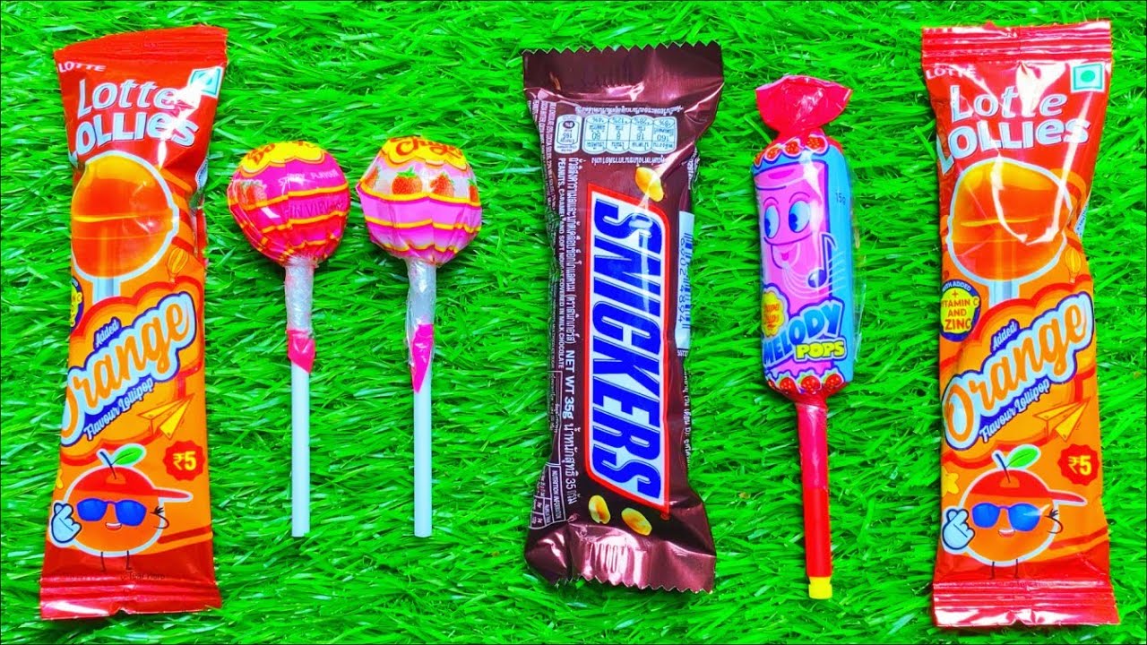 ASMR: Unboxing a Giant Mystery Box Full of Candy 🍬 chocolate rainbow lollipops Satisfying video