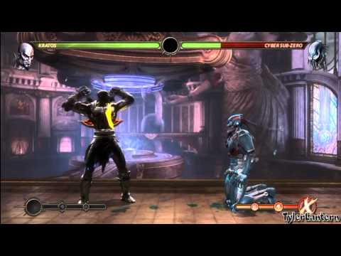 MK9 - Kratos 77% And 71% Midscreen Combos (Without X-RAY) - Mortal Kombat 9 (2011)