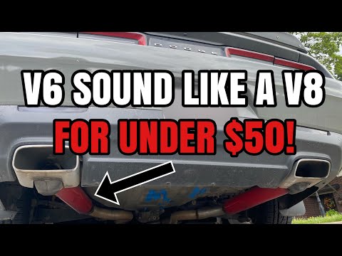 How to make your V6 Sound like a V8 exhaust!! CHEAP!! Cold starts & Revs!!!