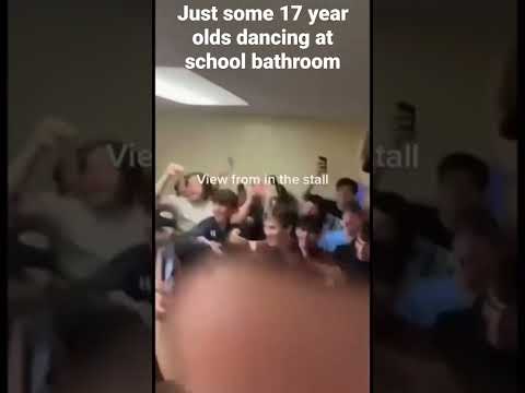 Just some 17 year olds dancing at school bathroom #shorts