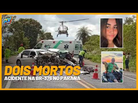 (( TRAGÉDIA NA ESTRADA )) Dois MORTOS em grave acidente na BR-376 em Diamante do Norte no Paraná