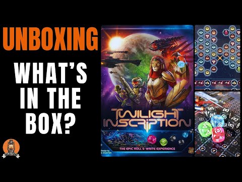 Unboxing Twilight Inscription, Epic Space Opera Roll & Write