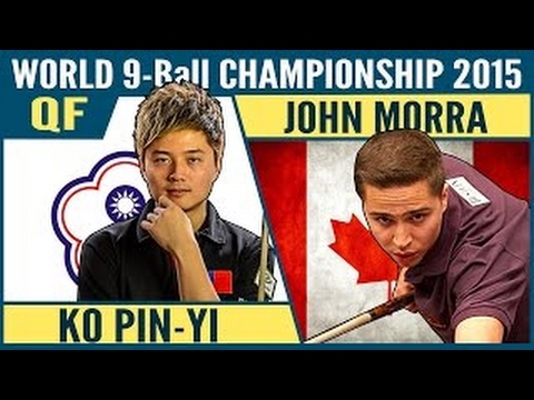 Ko Pin Yi 柯秉逸 vs John Morra | QF 2015 World 9 ball Pool Championship