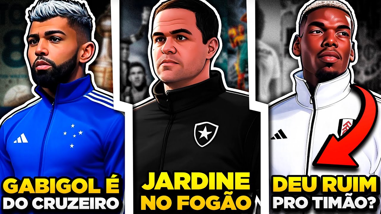 ANDRÉ JARDINE NOVO TÉCNICO DO BOTAFOGO | Pogba NÃO VEM mais pro Corinthians | GABIGOL É DO CRUZEIRO
