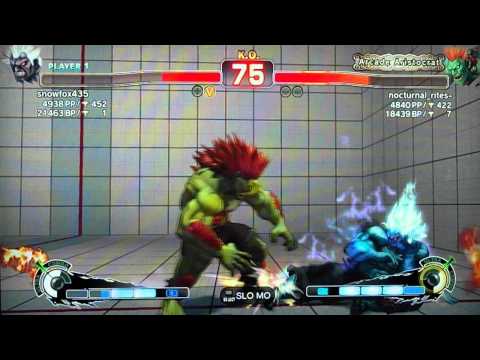 SSF4 AE 2012: snowfox435 (Oni) vs nocturnal_rites- (Blanka)