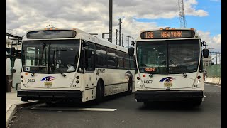 ᴴᴰ⁶⁰ Front POV: NJT Route 126 Hoboken to PABT via Washington Street onboard a 2008 NABI 40-SFW