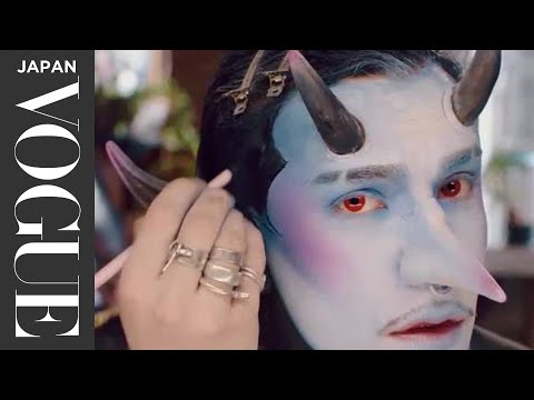 エクストリーム歌舞伎メイク＆風船コスチューム-ジェンキン・ヴァン・ジル | Extreme Beauty | VOGUE JAPAN (エクストリーム歌舞伎メイク＆風船コスチューム－ジェンキン・ヴァン・ジル | Extreme Beauty | VOGUE JAPAN)