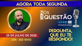LIVE DE SEGUNDA - PERGUNTA QUE EU TE RESPONDO - 20/07/2026 | Marcos Lacerda, psicólogo