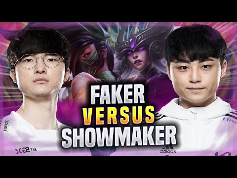 SHOWMAKER vs FAKER! - DK Showmaker Plays Syndra Mid vs T1 Faker Akali! | Preseason 2022