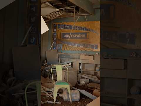 At a Ukrainian media building struck by a Russian missile