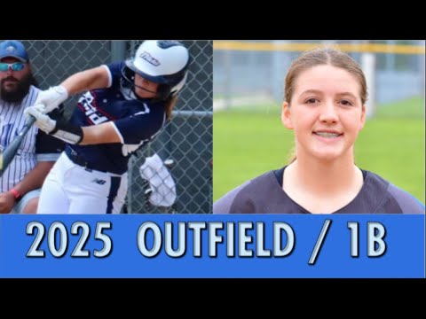 Alex Martin 2025 Softball Skills Video | Outfield/1B | Power hitter