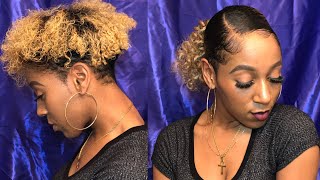 How To: Sleek Ponytail On Short Natural Hair | 3B/3C HAIR
