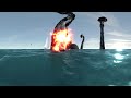 VR 360 3D video: Sea Monsters. Virtual Reality Scary Videos for Oculus Go, VR Box, Samsung Gear VR