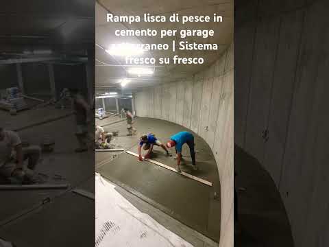 Rampa lisca di pesce in cemento | Sistema fresco su fresco #luxpav