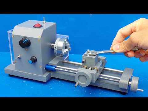 Selbstgebaute Drehmaschine aus PVC