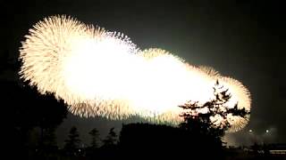 柏崎花火2019　尺玉100発一斉打