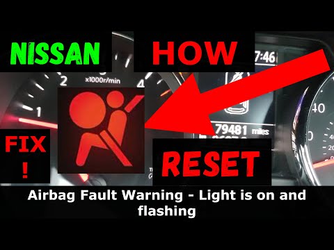 NISSAN - How To RESET / FIX  Airbag Light in 2 min - Fast & Easy! No Tools!