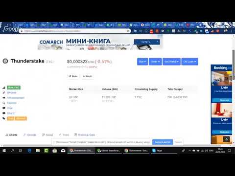 Новостной вебинар от криптоменеджера 26.10.2018 Часть 3.  Thunderstake TSC