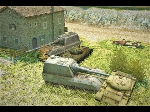 Jagdpanzer E 100: 6800 damage, 3 kill's - WOT blitz