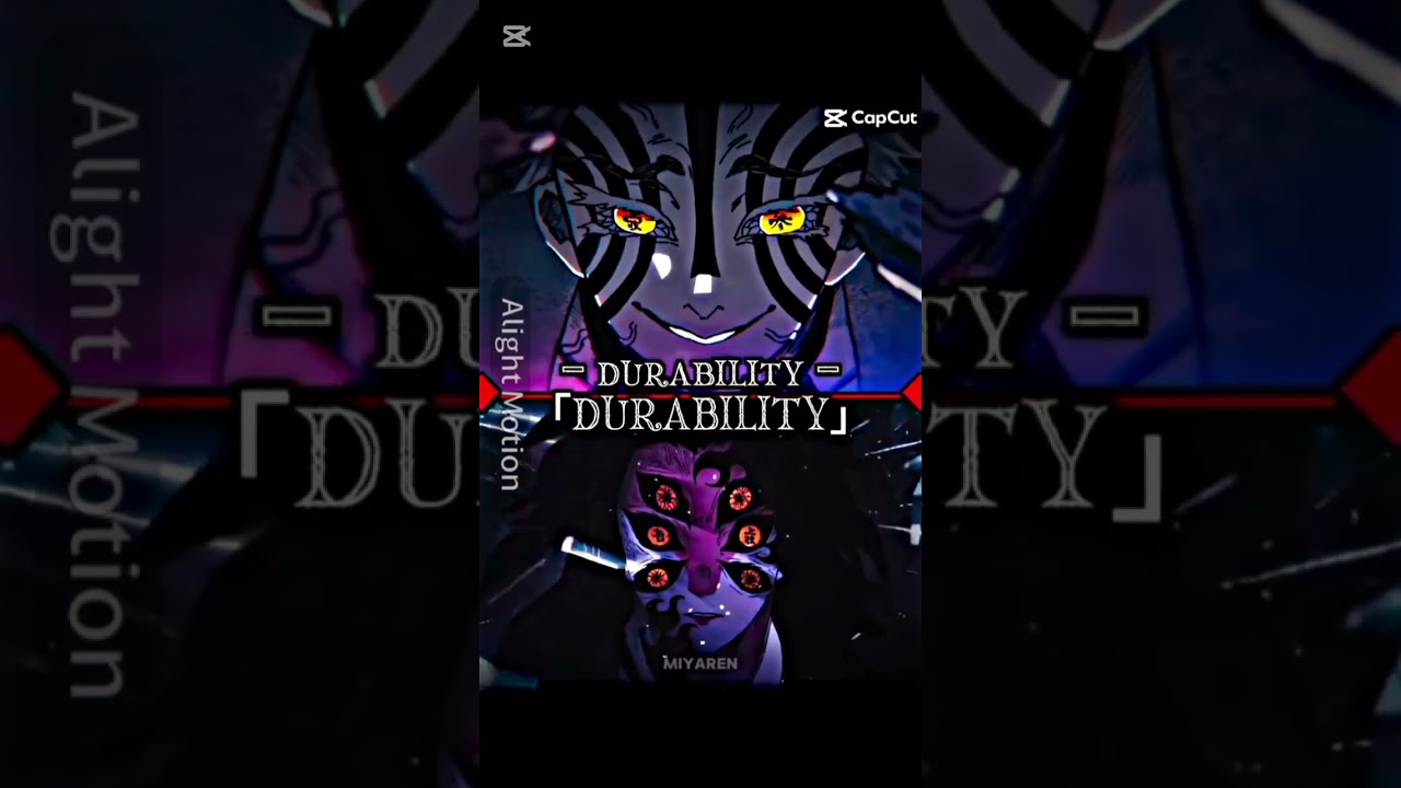 猗窩座(ステータス2倍)vs黒死牟(本気)#鬼滅の刃#強さ比べ