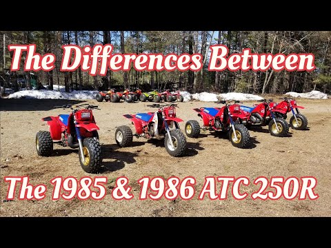The Differences Between the 1985 & 1986 ATC 250R