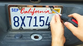 How To Install a License Plate Frame