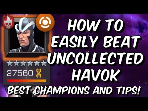 How To Easily Beat Uncollected Havok - Best Champions, Tips & Tricks - Marvel Contest Of Champions