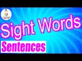 Read SIGHT WORDS With Sentences For Kids Repeat The Word Sentence