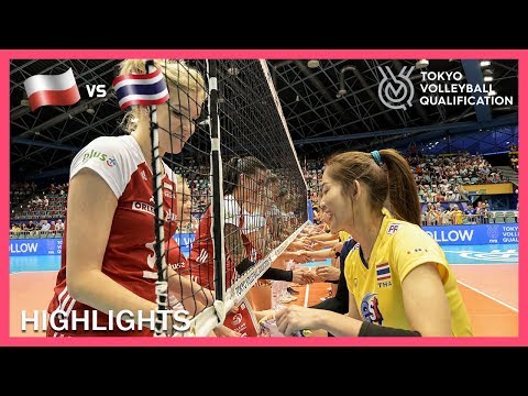 Poland vs Thailand | Highlights | Day 2 | Women's Volleyball Olympic Qualification Tournament 2019