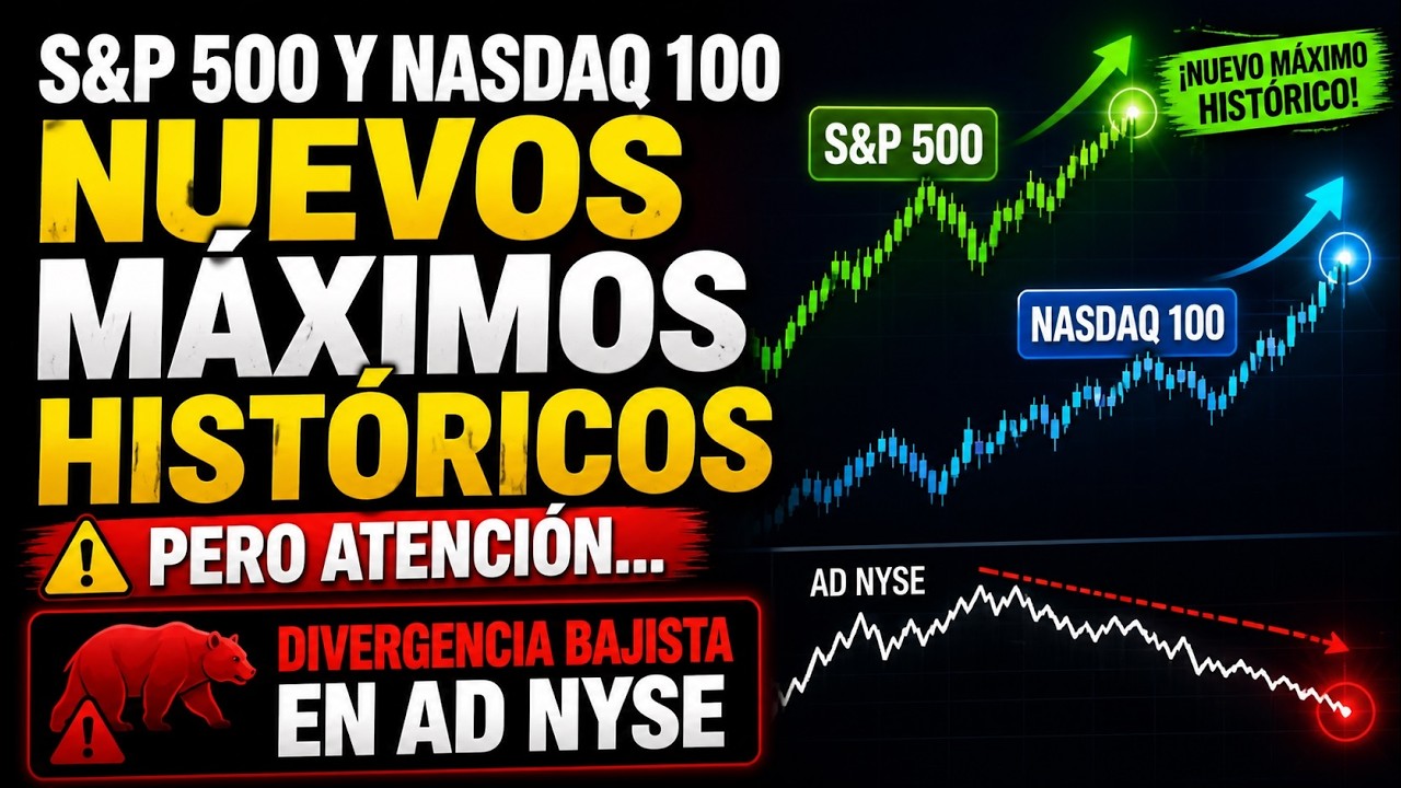 ⚠️ Wall Street en Récord… pero AD NYSE lanza ALERTA BAJISTA