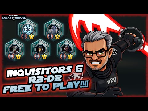 No Energy Required!!! How to Easily Unlock Inquisitor and R2-D2 Lightspeed Tokens in SWGOH!!!